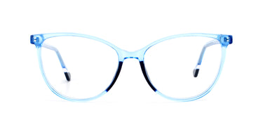 Women Urban Eyeglasses: Kidjo- Blue - SpaceSMART Eye Clinic (Front View)